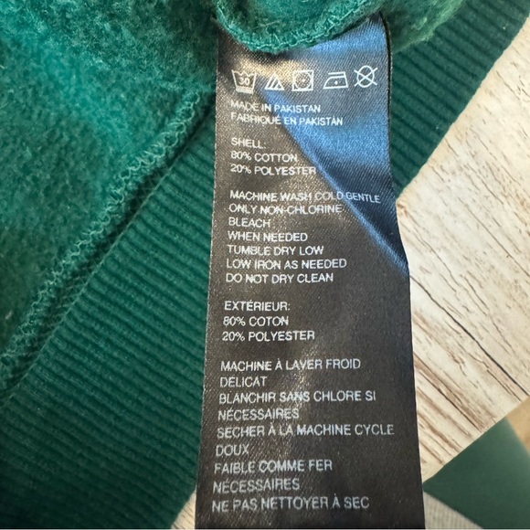 URBAN OUTFITTERS UO "The JV" Dark Green Short Sleeve Crew Sweatshirt XS - Picture 8 of 8